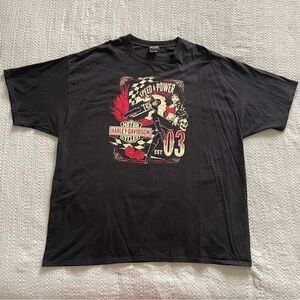 Vintage black Harley Davidson graphic tee